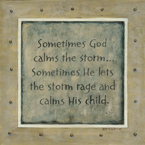 God Calms The Storm