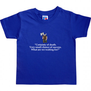 Certainty of Death Quote Royal Blue Kids' T-Shirt. Certainty of death ...