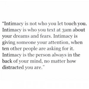 Intimacy Quote