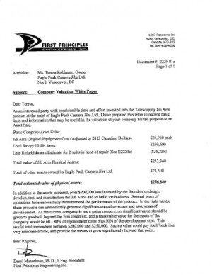 Eagle Peak Telescoping Camera Jibs Ltd.