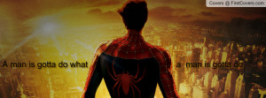 Spider-Man Quote - KD Profile Facebook Covers