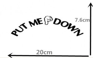 1984142678 PUT ME DOWN Decal Bathroom Toilet Seat Sign Reminder Quote ...