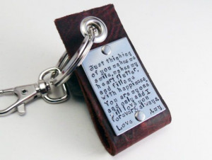 ... ://www.etsy.com/listing/156050688/love-quotes-leather-key-chain-men
