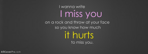 Amazing Miss You Quote Cover Photo For Facebook