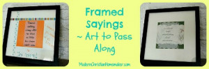 Framed Sayings 2