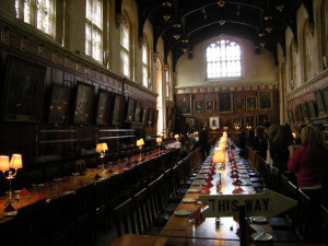 The Great Hall! But no Sorting Hat.