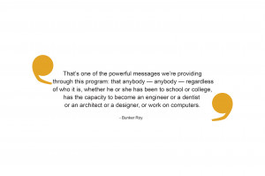 Bunker Roy at a village with a local. Image courtesy of Barefoot ...