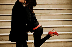 couple, heels, kiss, kissing, love, shoes, steps