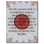 Buddha inspirational QUOTE life's journey faith Post Card