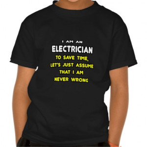 Funny Electrician T-Shirts and Gifts Tshirt