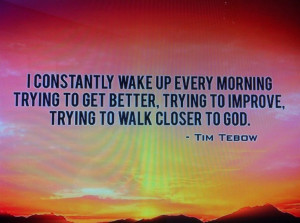Tim Tebow ~~Beautiful. Something to strive for in my life.