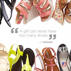girl can never have too many shoes.