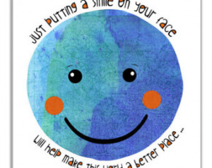 Stay Positive Quote. Smiley Face Ar t For Children. Anthropomorphic ...