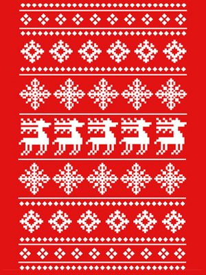 christmas jumper pattern reindeer