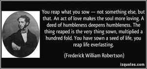 reap what you sow quotes