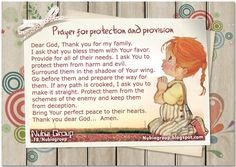 Prayer of protection and provision for my family