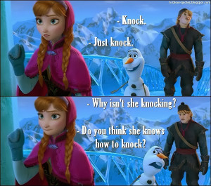 Frozen - Quote - Knocking