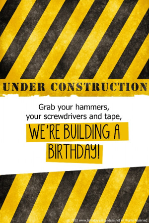 Construction Birthday