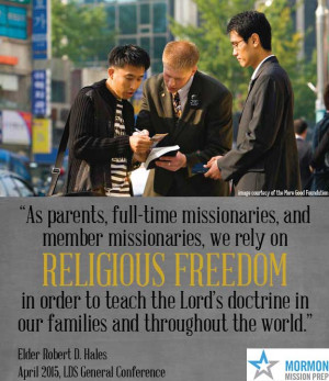 missionaries rely on religious freedom