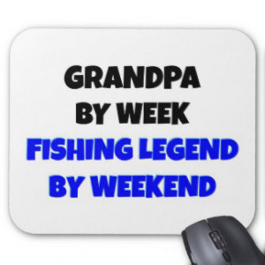 Fishing Legend Grandpa Mousepads