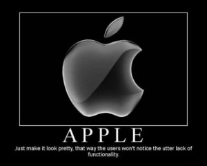 Truly, in this regard, Apple is showing itself to be a very inflexible ...