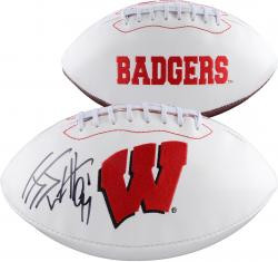 Watt Wisconsin Badgers Autographed Logo Football Price 249 95