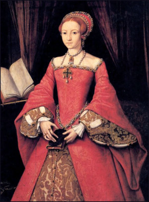 Queen Elizabeth I, c1546, by William Scrots.
