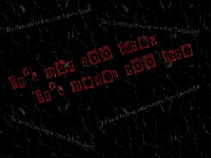 Never Too Late peeling paint by asinnotatragedy