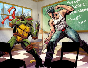 teenage mutant ninja turtles vs teen titans