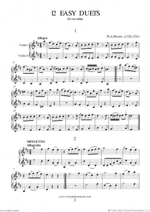 Easy Duets Sheet Music For