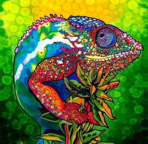 Chameleon... beautiful drawing chameleons are too sick.