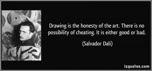 Drawing is the honesty of the art. There is no possibility of cheating ...