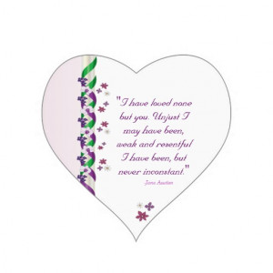 Jane Austen Persuasion Quote Stickers