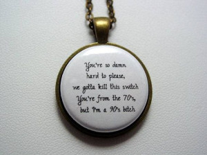 Icona pop Lyrics Quote I Love It Necklace Choice by JJsCollections