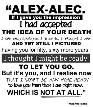 Magnus Bane quote, City of Fallen Angels