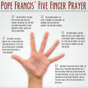 Pope Francis five finger prayer