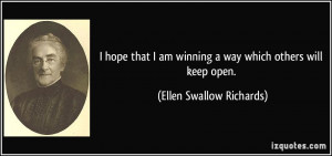 More Ellen Swallow Richards Quotes