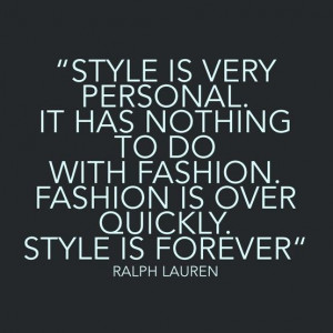 Ralph Lauren Style Quote