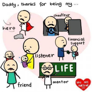 Daddy, thanks for being my.. Hero, Chauffer, Listener, Friend ...