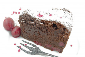 ... Dessert: Chocolate Cherry Pound Cake with Mascarpone Whipped Cream