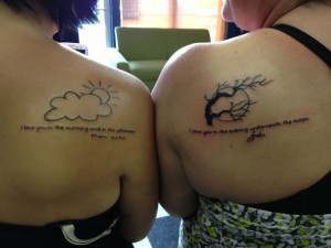 Matching Tattoo Ideas for Mother Daughter