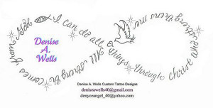 32 Strength Infinity Symbol Tattoo Deisgn by Denise A. Wells