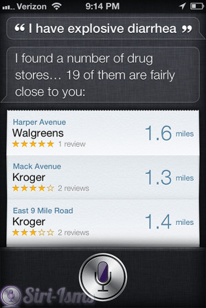 And some of you thought that Siri doesn’t give a shit…