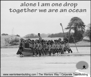 alone I am one drop, together we are an ocean