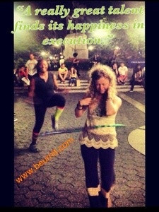 Jumprope and hula hoop in union square plus some quotes on talent.