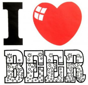 SHIRT: i love beer - white