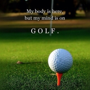 ... is on golf