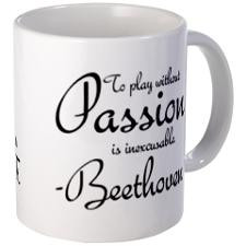 Beethoven Music Quote Piano Coffee Mug