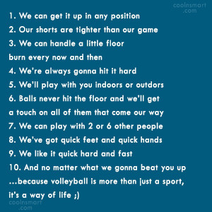 Volleyball Quotes and Sayings