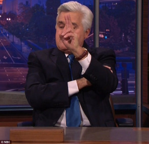 ... quotes Johnny Carson as he bids his Tonight Show 'family' a final